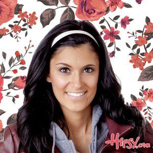 Hipsy Adjustable & No Slip White Skinny Tech Sports Headband